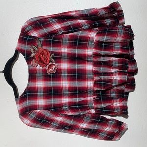 Plaid Pattern Blouse